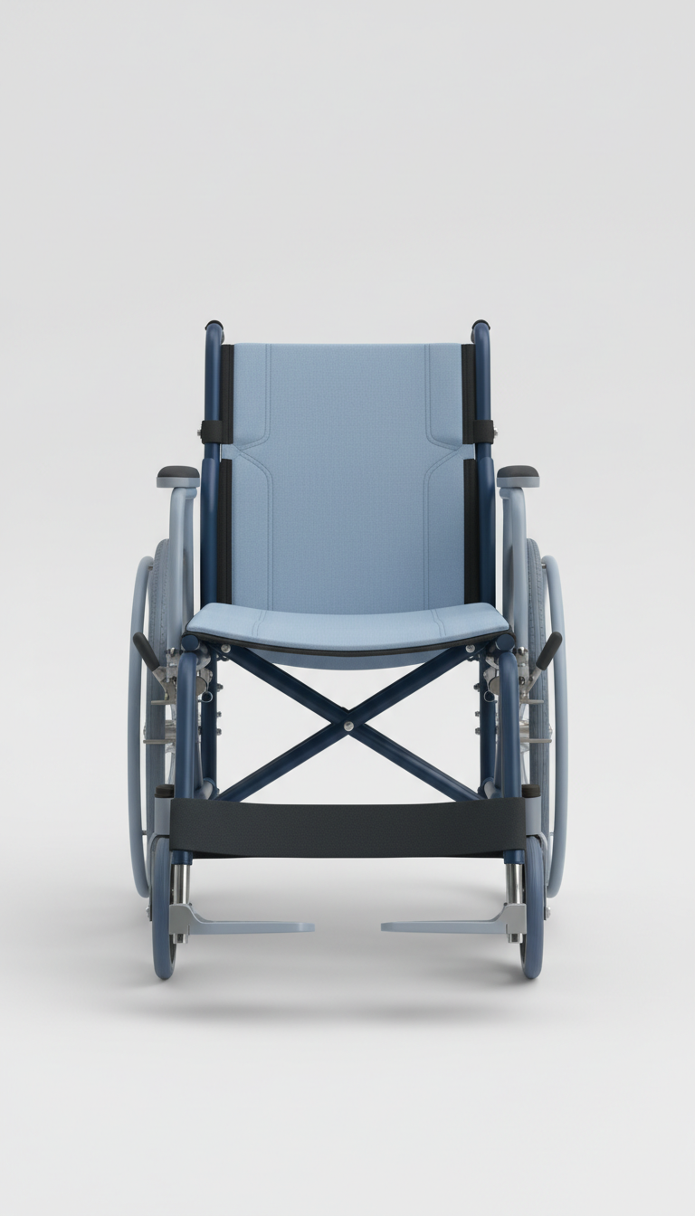Lightweight Manual Wheelchair with Foldable Frame